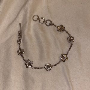 Silver Flower Bracelet
